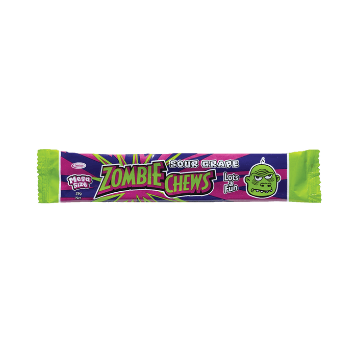 Zombie Chews Sour Grape Bar 28g