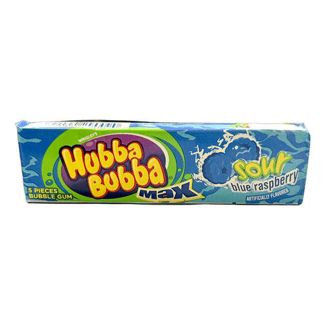 Hubba Bubba Max Sour Blue Raspberry 5 piece pack