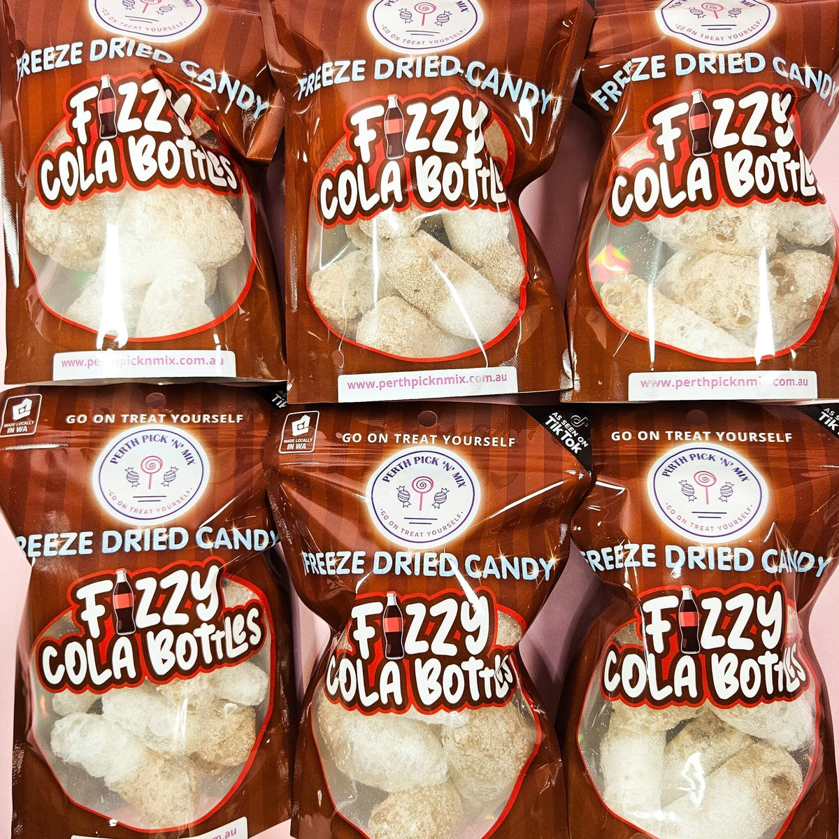 Freeze Dried Fizzy Cola Bottles — Joys Delights Lolly Shop Online