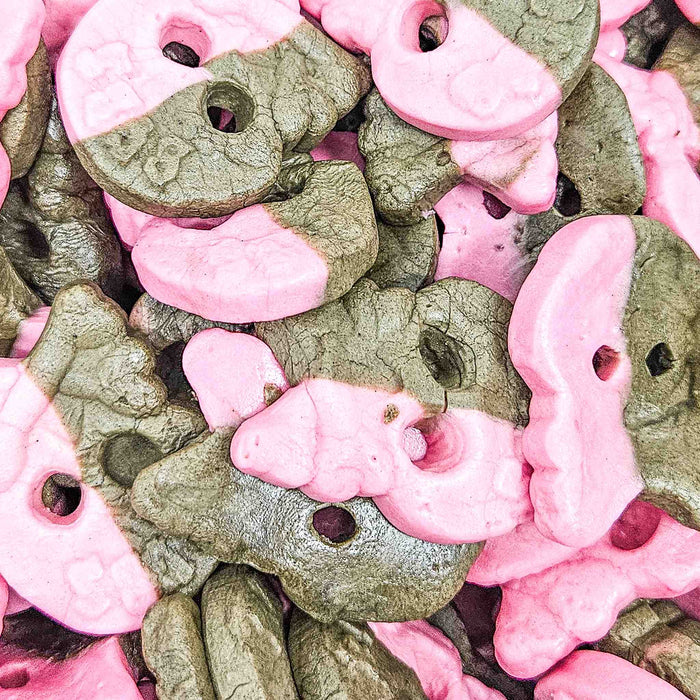 BUBS Raspberry and Liquorice Foam Skull 250g- Swedish Candy Online