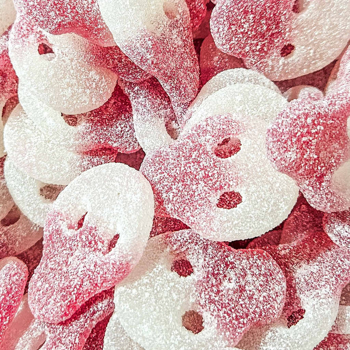 VEGAN FIZZY STRAWBERRY SKULLS