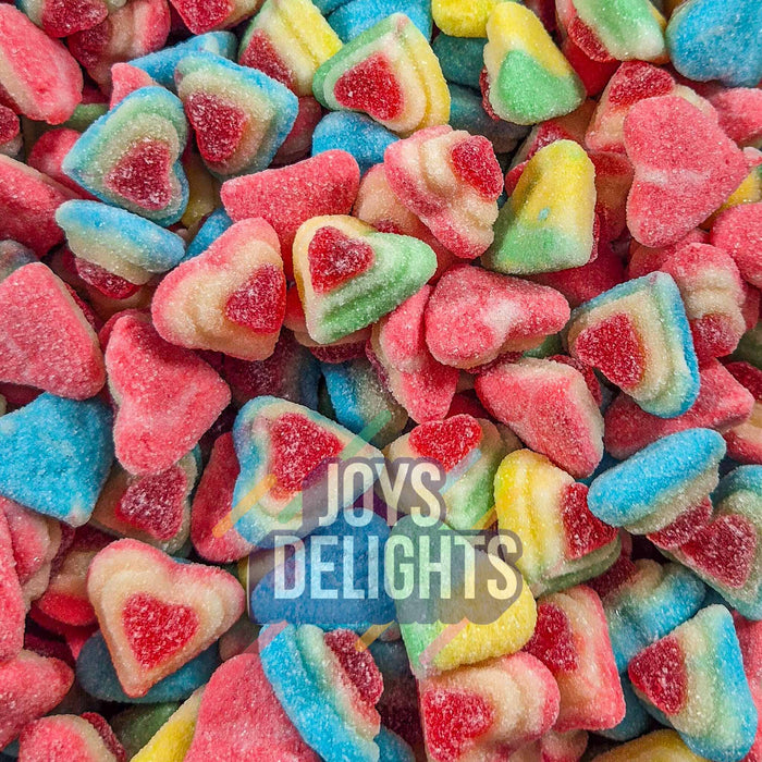 3D Sugared Hearts - UK Sweets Online