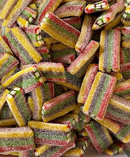 Fizzy Raspberry Bricks Fizzy Multi bricks 100g — Joys Delights Lolly Shop Online