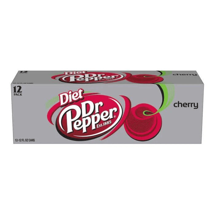 Dr Pepper Cherry Diet 12 Pack Carton