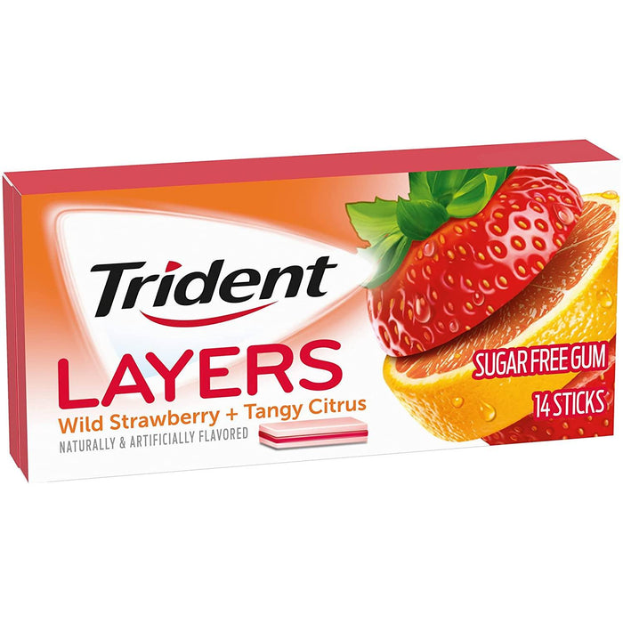 Trident Layers Wild Strawberry & Tangy Citrus