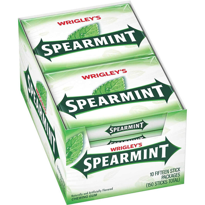 Wrigley's Spearmint Gum 15 stick Bulk