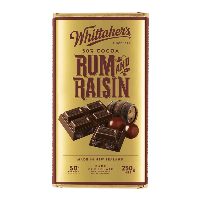 Whittaker's Rum & Raisin Block 250g