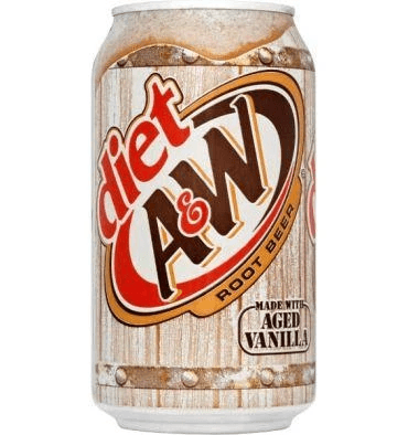 A&W Diet Root Beer Can