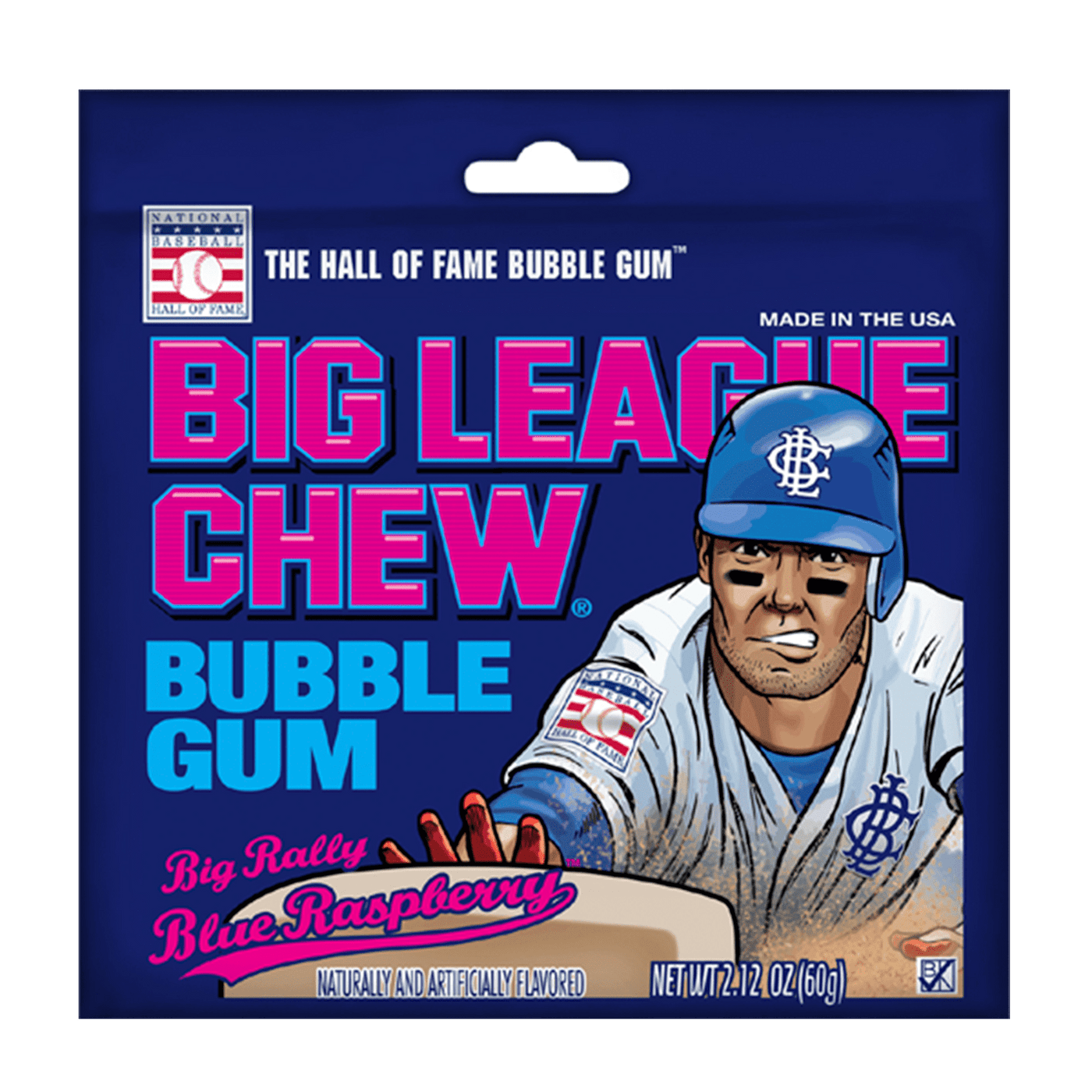 Big League Chew Blue Raspberry 60g — Joys Delights Lolly Shop Online