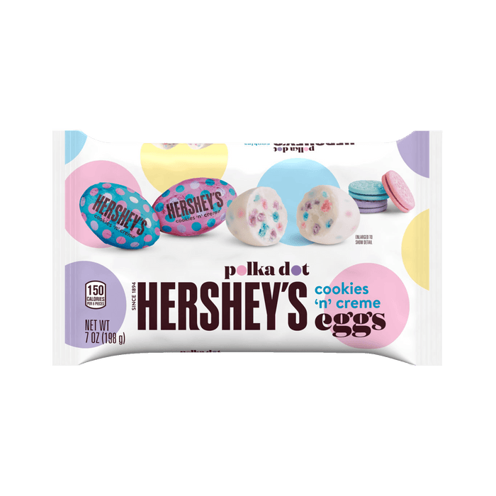 Hershey's Polka Dot Cookies 'n' Creme Eggs 198g