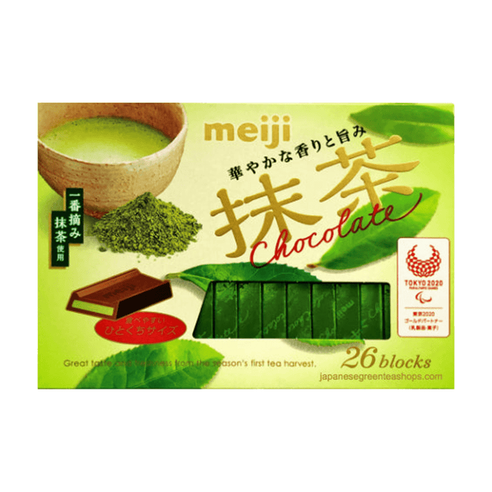 Meiji Matcha Chocolate Box 26-piece