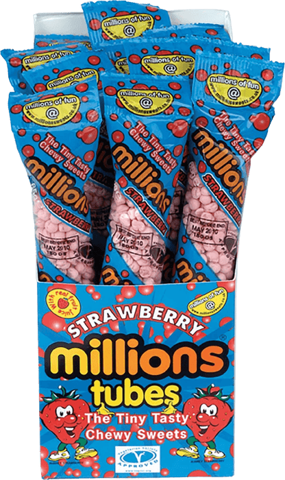Millions Tubes Strawberry Box