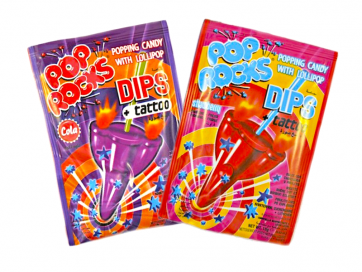 Pop Rocks Dip & Tattoo 18g — Joys Delights Lolly Shop Online