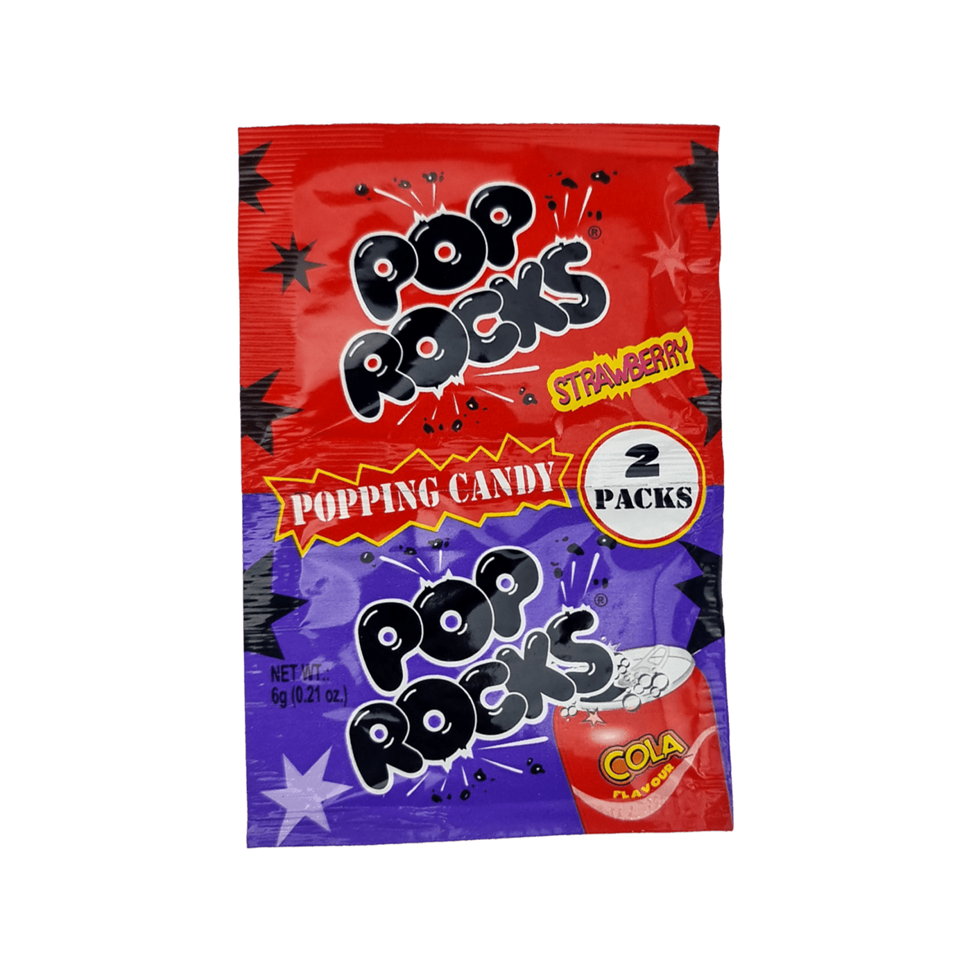 Pop Rocks Twin Strawberry & Cola 6g — Joys Delights Lolly Shop Online