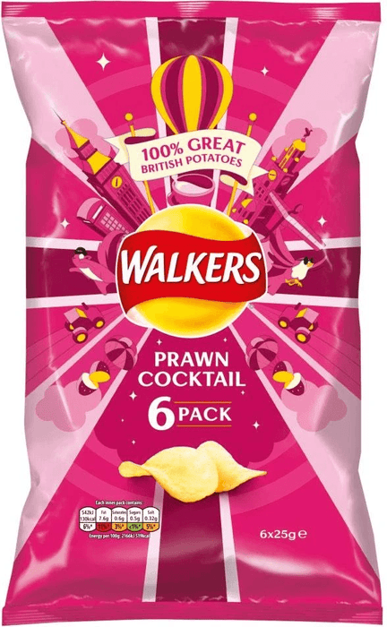 Walkers Prawn Cocktail 6 Pack