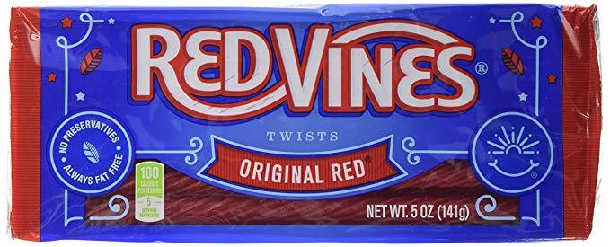 Red Vines Original Red Tray 141g 24 Bulk — Joys Delights Lolly Shop Online