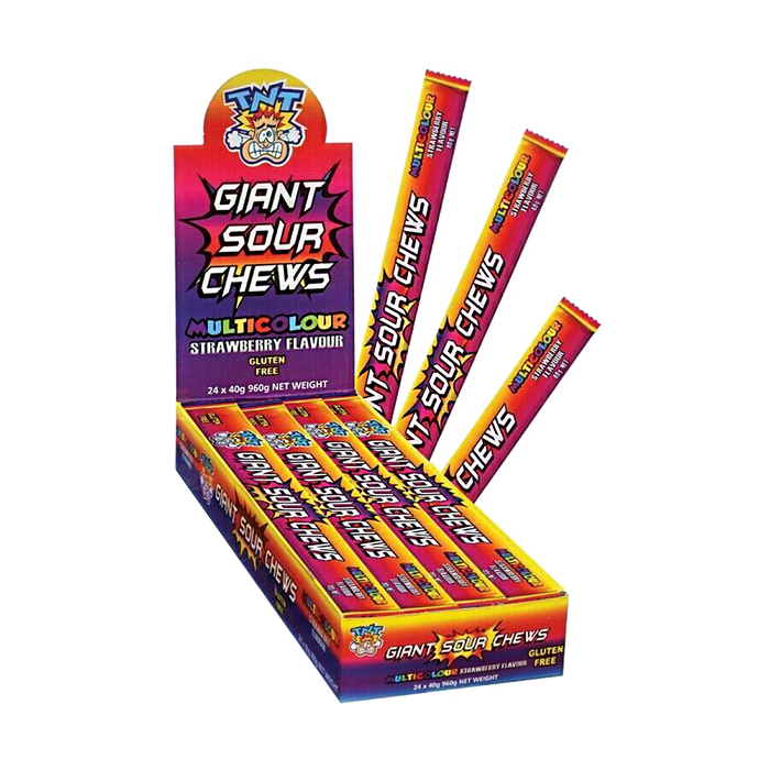 TNT Giant Sour Chew Multicolour 40g