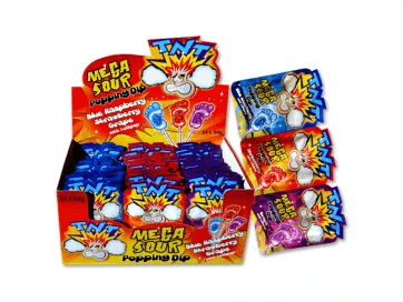 TNT Mega Sour Popping Candy Dip Box