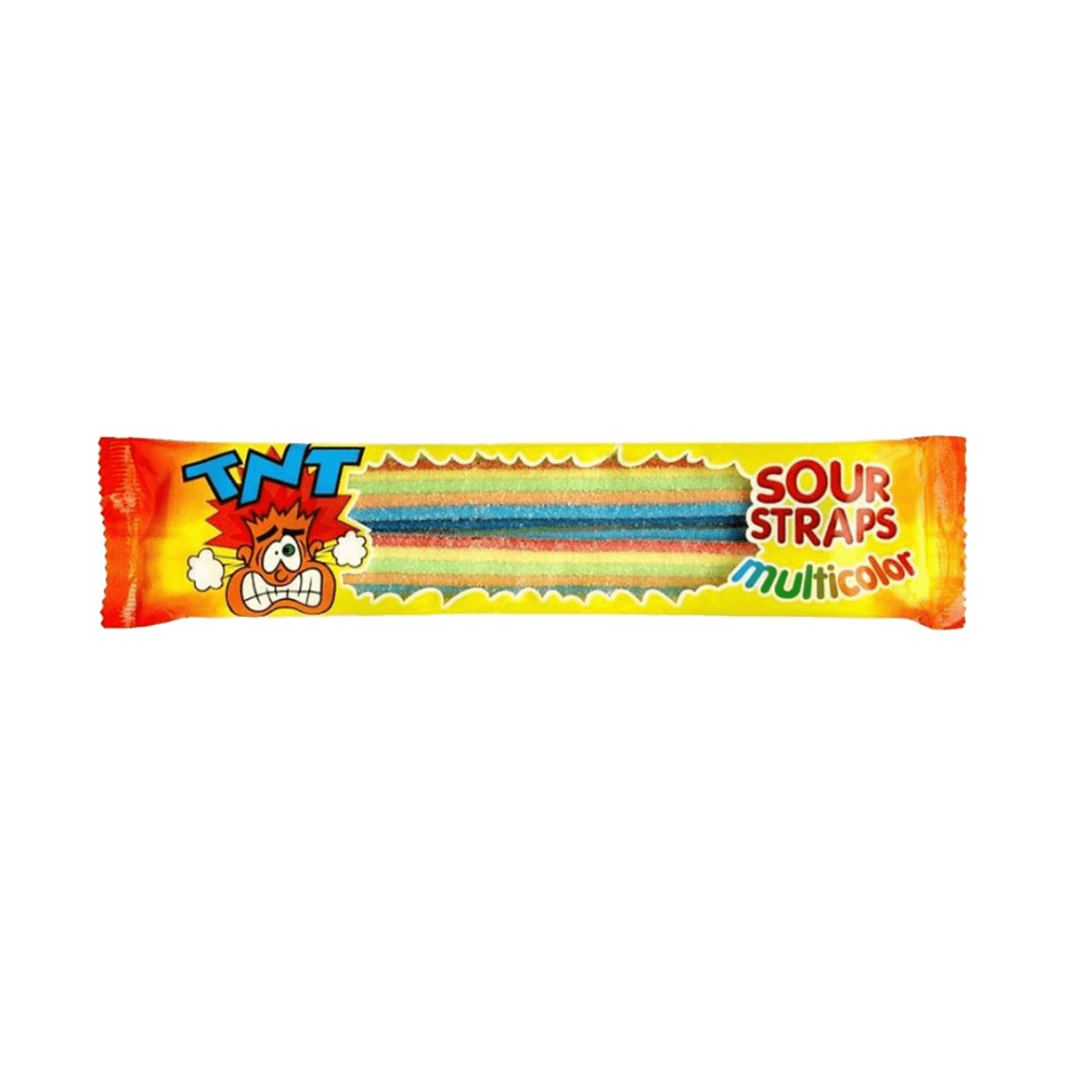 TNT Multicolour Sour Straps Wrapped 57g — Joys Delights Lolly Shop Online