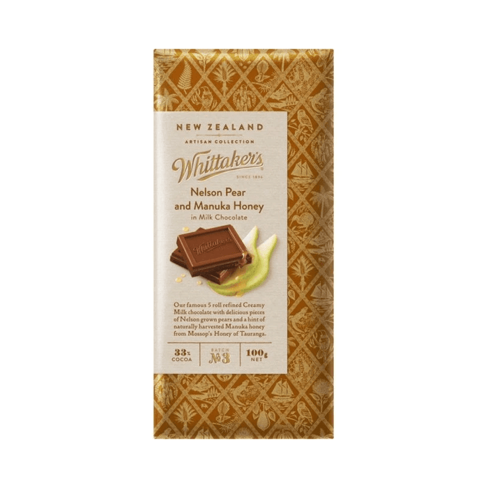 Whittaker's Pear and Honey Chocolate Bar 100g