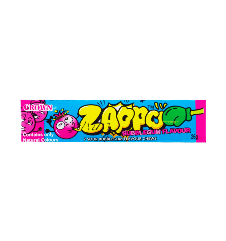 Zappo Bubblegum 26g — Joys Delights Lolly Shop Online