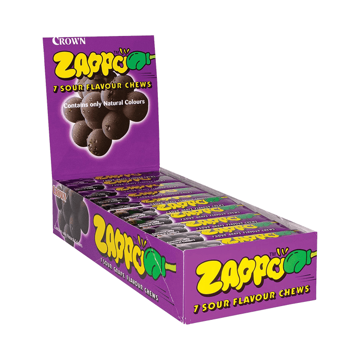 Single Candy Zapoo Zappo Grape 26g — Joys Delights Lolly Shop Online