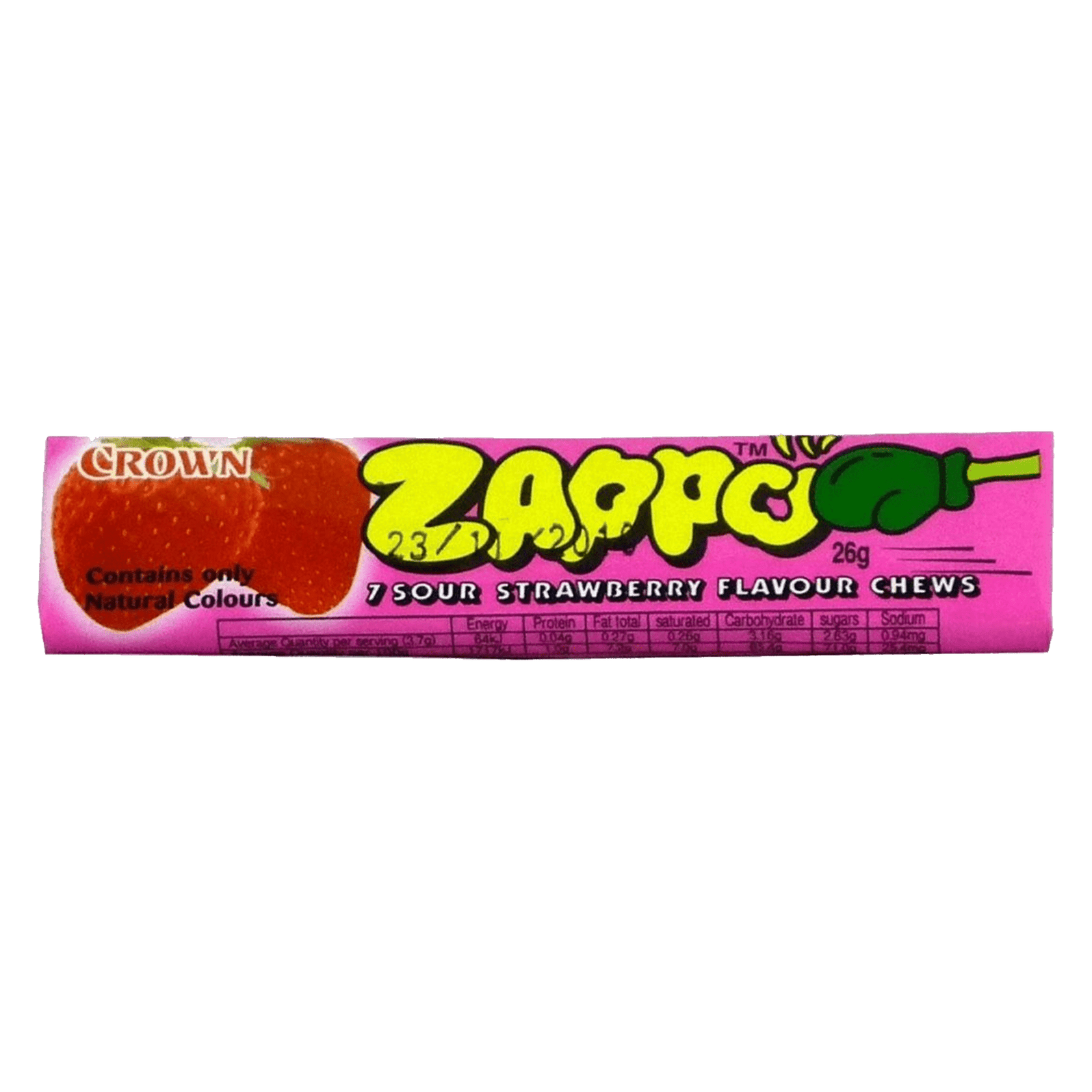 Zappo Strawberry 26g — Joys Delights Lolly Shop Online